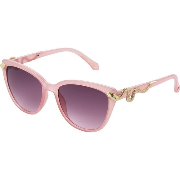 Women\'s Cat Eye Sunglasses Purple Crystal Oil Slick Snakes 56mm main image 7